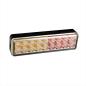 Preview: LED Rückleuchte 12/24V 3 Funktionen 135x38mm LED mit Halter schwarz