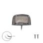 Preview: Kennzeichenleuchte 12V / 24V 76x41mm LED chrom