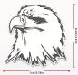 Preview: Adlerkopf  Emblem selbstklebend
