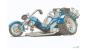 Preview: T-Shirt BOOM Low Rider blau KOOL