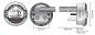 Preview: KOSO Tachometer & Drehzahlmesser  D64 DL-03SR  + Signalleuchten (LCD Display) mit ABE / KBA