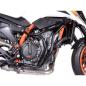 Preview: RD-Moto Sturzbügel schwarz inkl. Sturzpad SLDM für KTM 790 Duke 2018+ / KTM 890 Duke 2020+ / KTM 890 Duke R 2021+