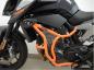 Preview: RD-Moto Sturzbügel orange inkl. Sturzpad SL01 für KTM 790 Duke 2018+ / 890 Duke 2020+