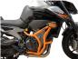 Preview: RD-Moto Sturzbügel orange inkl. Sturzpad SL01 für KTM 790 Duke 2018+ / 890 Duke 2020+