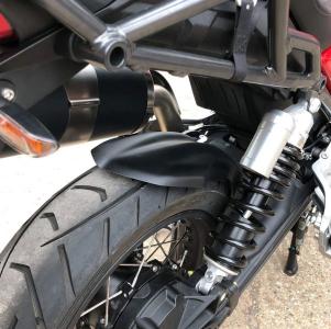 Hinterradabdeckung für Moto Guzzi V85 TT 2019+ GFK - schwarz matt