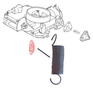 Carburetor return spring for VW Beetle Typ-1 engine