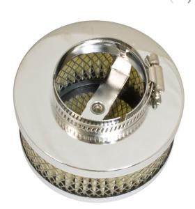 Mini air filter chrome for standard carburettor VW beetle type-1 approx. 3" high
