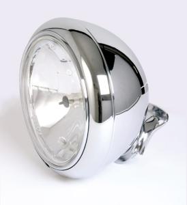 7-inch chrome headlights, clear glass