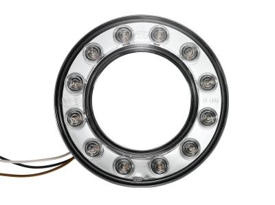 BOOM Trike  LED Kreis Schluss- / Brems - Umriss - Leuchte klar 12V