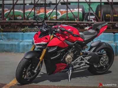 Luimoto Seat Cover Corsa Passenger for Ducati Streetfighter V4