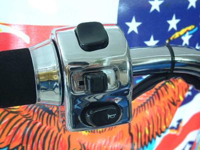 Armaturenschalter / Lenkerschalter links Chrom 22mm Lenker