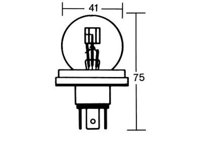 Glühlampe 45/40W, P45T