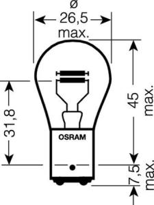 Kugelglühlampe 21/5W