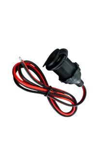 Motorrad Steckdose mit Staubkappe Einbau 12V / 24V 10A Wasserdicht