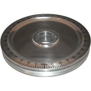 Riemenscheibe glatt, schwarze Scalierung VW Typ1 Motor