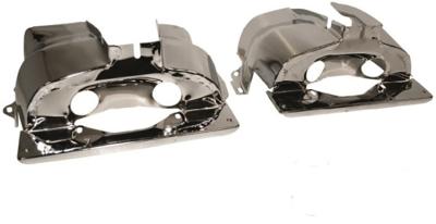 Zylinderabdeckblech Doppelkanal chrom für VW Typ-1 1300-1600ccm