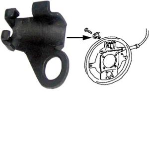 Holder for handbrake rope drum brake on the right