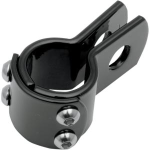 Dreiteilige Halteschelle 1 1/4", (32mm) Massiv - schwarz