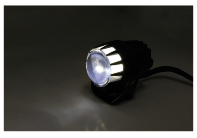 HIGHSIDER DUAL-STREAM LED headlight, black (E-Nr approved)