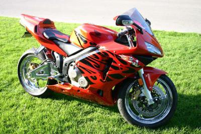 Preview: Luimoto Sitzbankbezug Flame Fahrer für Honda 03-04 CBR 600RR