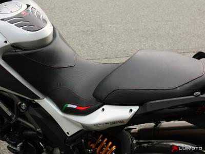 Luimoto Seat Cover Team Italia Passenger for Ducati Multistrada 10-11
