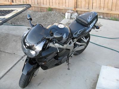 Luimoto Sitzbankbezug Flame CF Fahrer für Honda CBR 900RR 1992-99