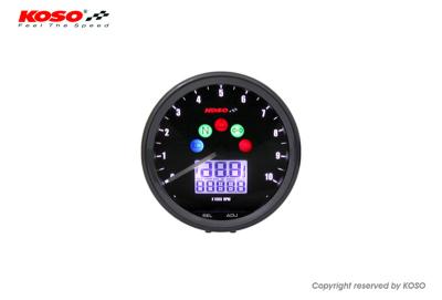 Preview: Tachometer TNT D64 Custom Style Multimeter schwarz  mit Drehzahlmesser 10000 U/Min