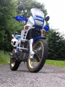 RD-Moto Crash bar white for Honda NX 650 Dominator 1991 - 1996