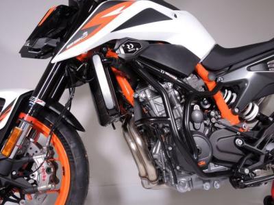 RD-Moto Crash frames black + slider SL01 for KTM 790 Duke 2018+ / KTM 890 Duke 2020+ / KTM 890 Duke R 2021+