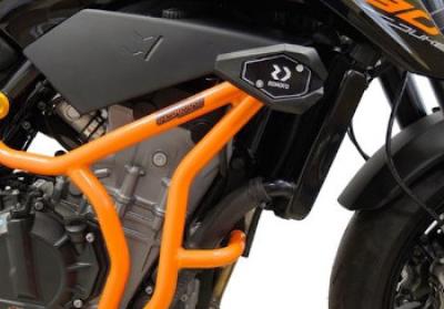 RD-Moto Sturzbügel orange inkl. Sturzpad SL01 für KTM 790 Duke 2018+ / 890 Duke 2020+