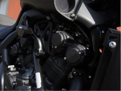 RD-Moto Crash Bar black matt lower + upper for Yamaha V-Max 1700 2009+