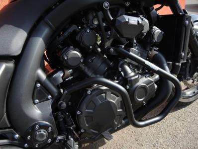 RD-Moto Crash Bar black matt lower + upper for Yamaha V-Max 1700 2009+