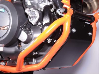 RD-Moto Sturzbügel unten / Unterfahrschutz orange für Husqvarna 701 Enduro 2017+ / 701 Supermoto 2019+