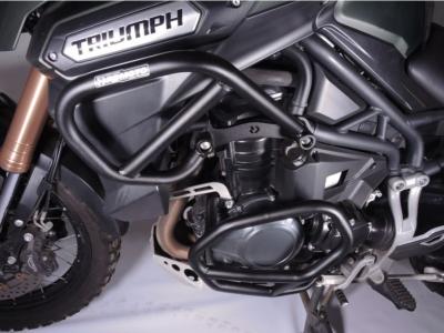 Preview: RD-Moto Sturzbügel oben schwarz matt struktuiert für Triumph Tiger 1200 Explorer / XC 2011-15