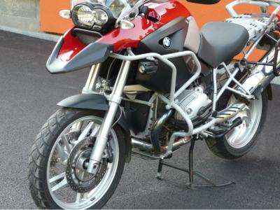 RD-Moto Crash frames  - cylinder protection + upper part silver for BMW R1200GS Adventure 2004 - 2007