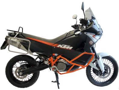 RD-Moto Crash frames orange for KTM 950 Adventure 2003 - 2005