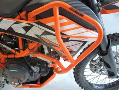 RD-Moto Crash frames high position orange for KTM 690 Enduro R 2008-18