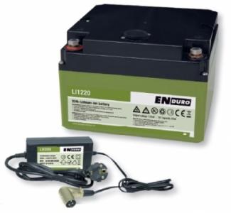 ENDURO Lithium Ionen Batterie 20Ah LI1220 inkl. Ladegerät für Mover / Autark ENDURO