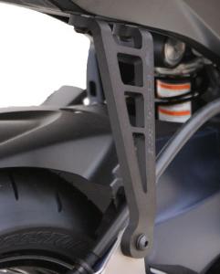 Preview: Evotech Performance Auspuffhalter + Fußrastenabdeckplatte für Suzuki GSR750 2010-17