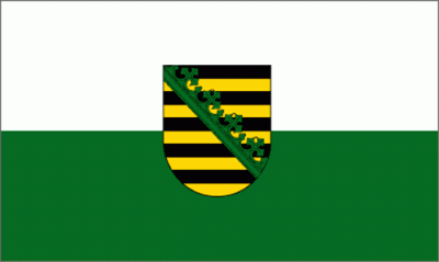 Flagge des Bundeslandes "Sachsen"