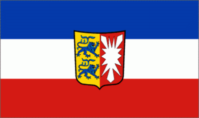 Flagge des Bundeslandes "Schleswig-Holstein"