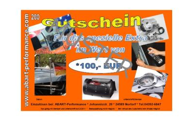 Gutschein für Zubehör 100,00 EUR