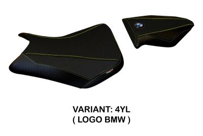 Tappezzeria Italia Seat Cover Model Gera Total Black for BMW S1000R 14-19
