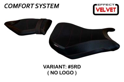 Tappezzeria Italia Sitzbankbezug Model Vittoria Schwarz Effect Velvet Komfortsystem für BMW S1000RR 15-18