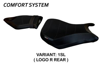 Tappezzeria Italia Seat Cover Model Spira all black Comfort System for BMW S1000R 14-19