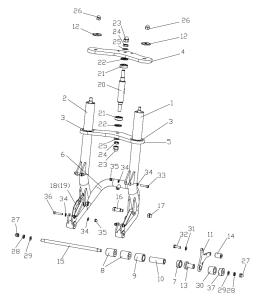 Bremssattelhalter Komfortgabel Abb. Nr.11