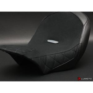 Luimoto Sitzbankbezug Diamond Fahrer für Ducati xDiavel 16-21 (Original Sitzbankform)
