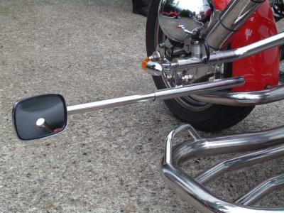 Wohnwagenspiegel Set  Edelstahl für Trike