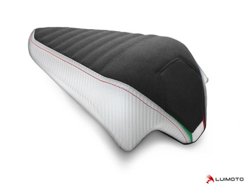 1523202 SUEDE BLACK/CF PEARL/RED STITCH/ITALIAN FLAG EMBROIDERY