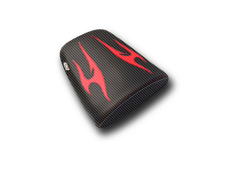 2102205 CF schwarz/CF rote flames